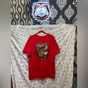 NWOT Red Graphic T-Shirt with Georgia Bulldog Design
